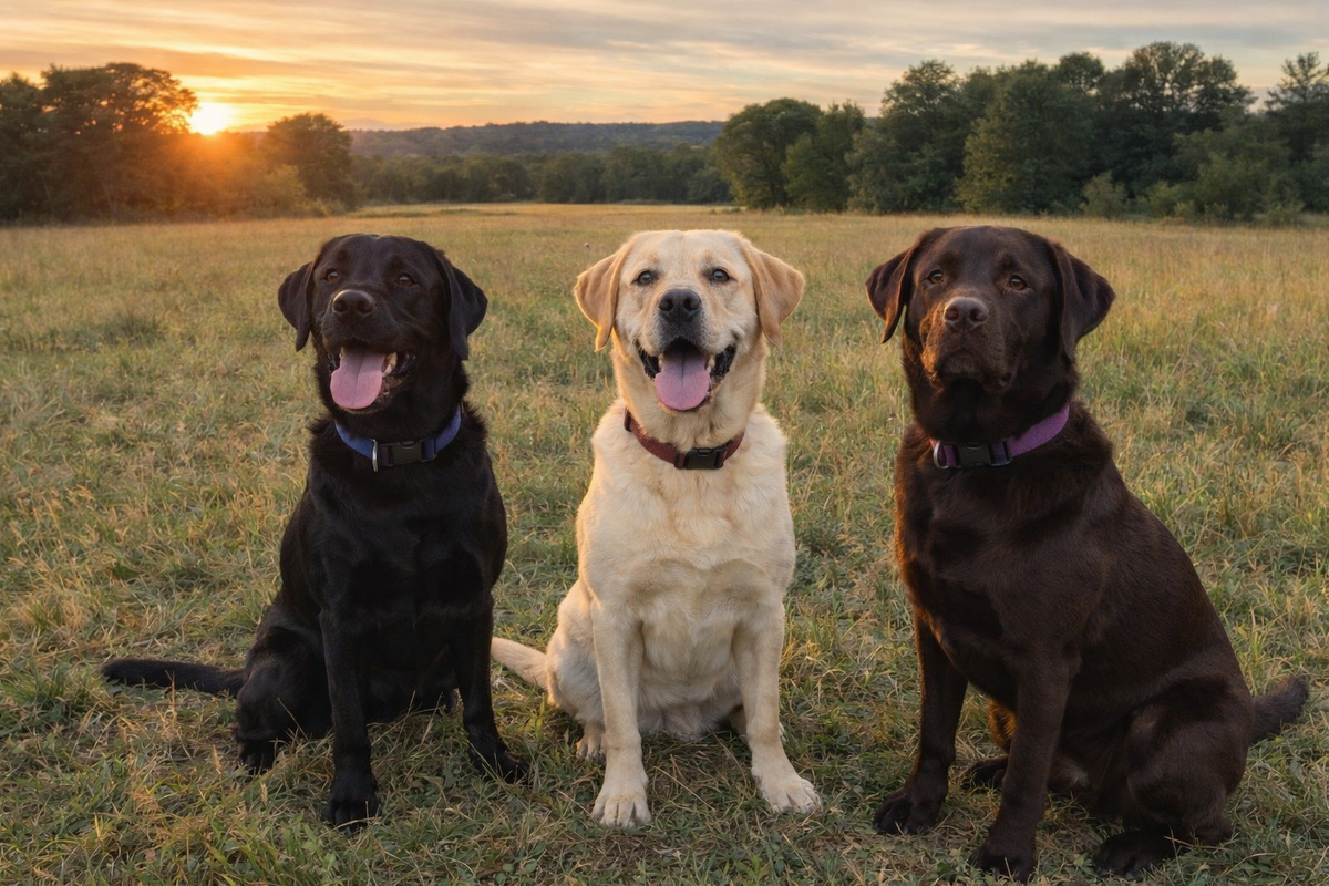 Labrador Retrievers outdoors