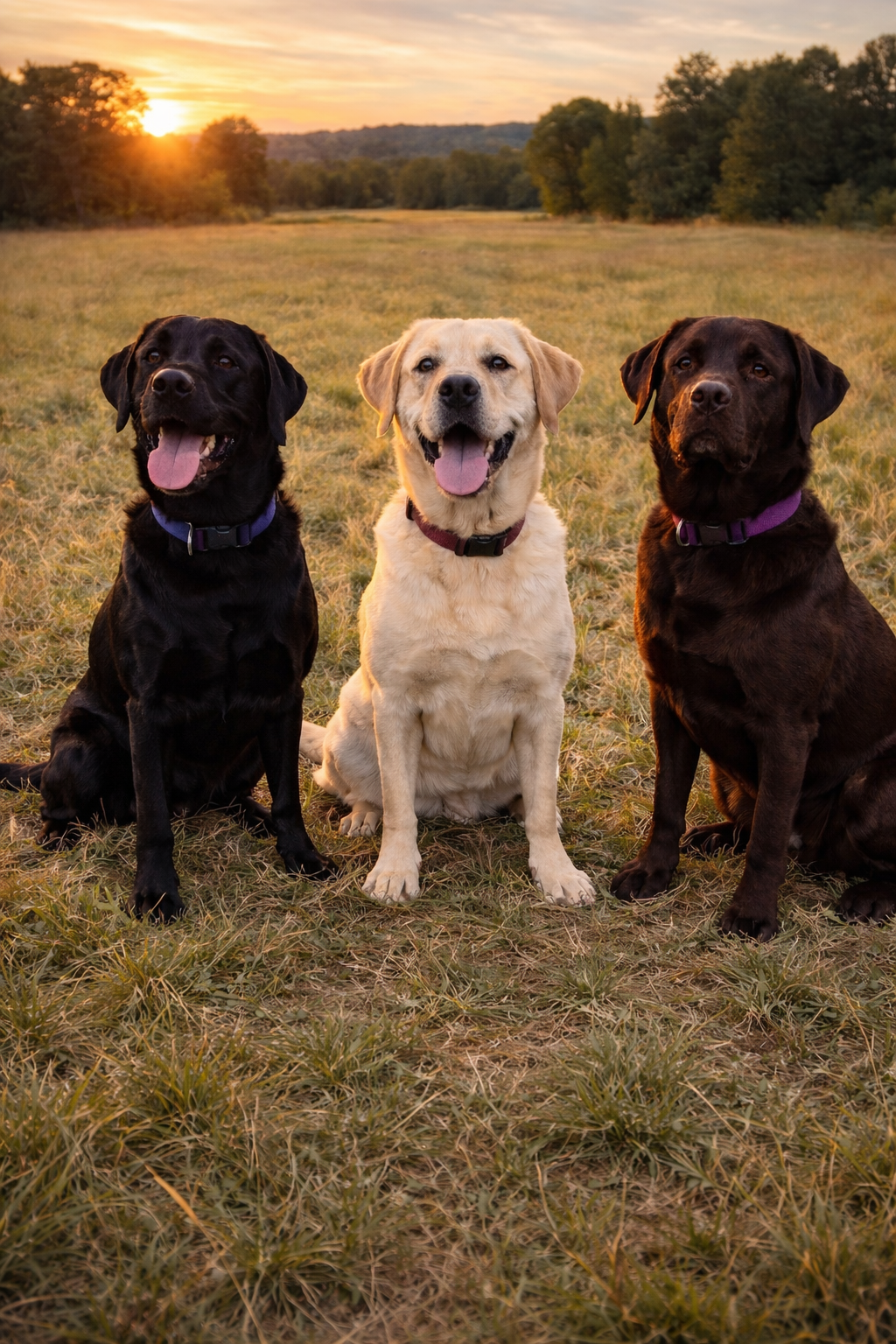 Labrador Retrievers outdoors